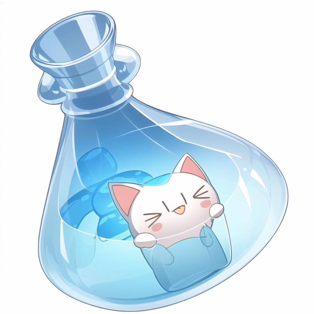 00334-2556835033-Kitten shaped bottle, game bottle, beautiful pattern, no person, still life, transparent, white background, reasonable structure.png